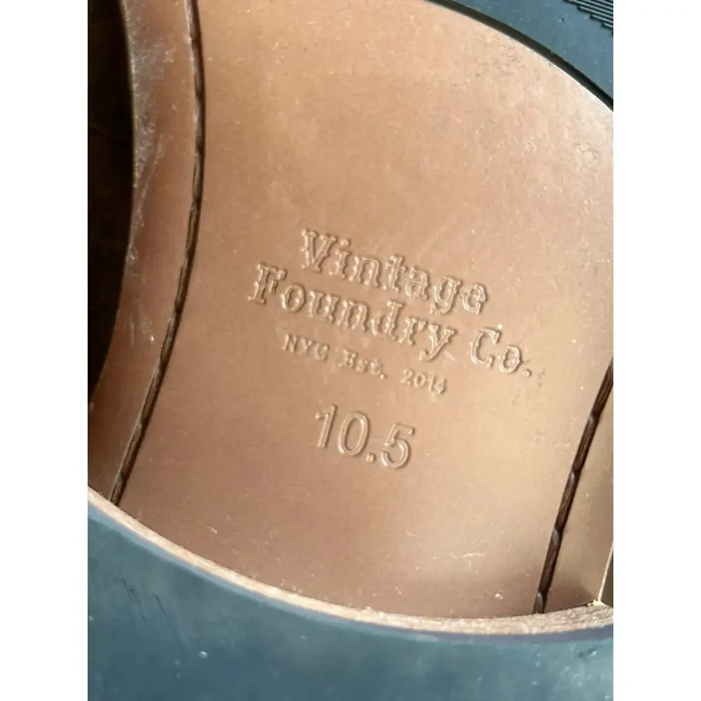 Vintage Foundry Co. Men's 10.5 Davis Loafers brown suede leather